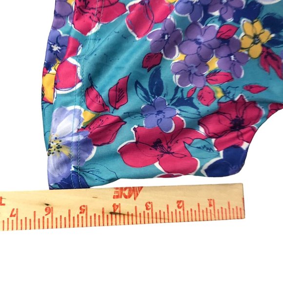 Vintage CW Classics Shorts Romper Womens Med Used Floral - Picture 11 of 16